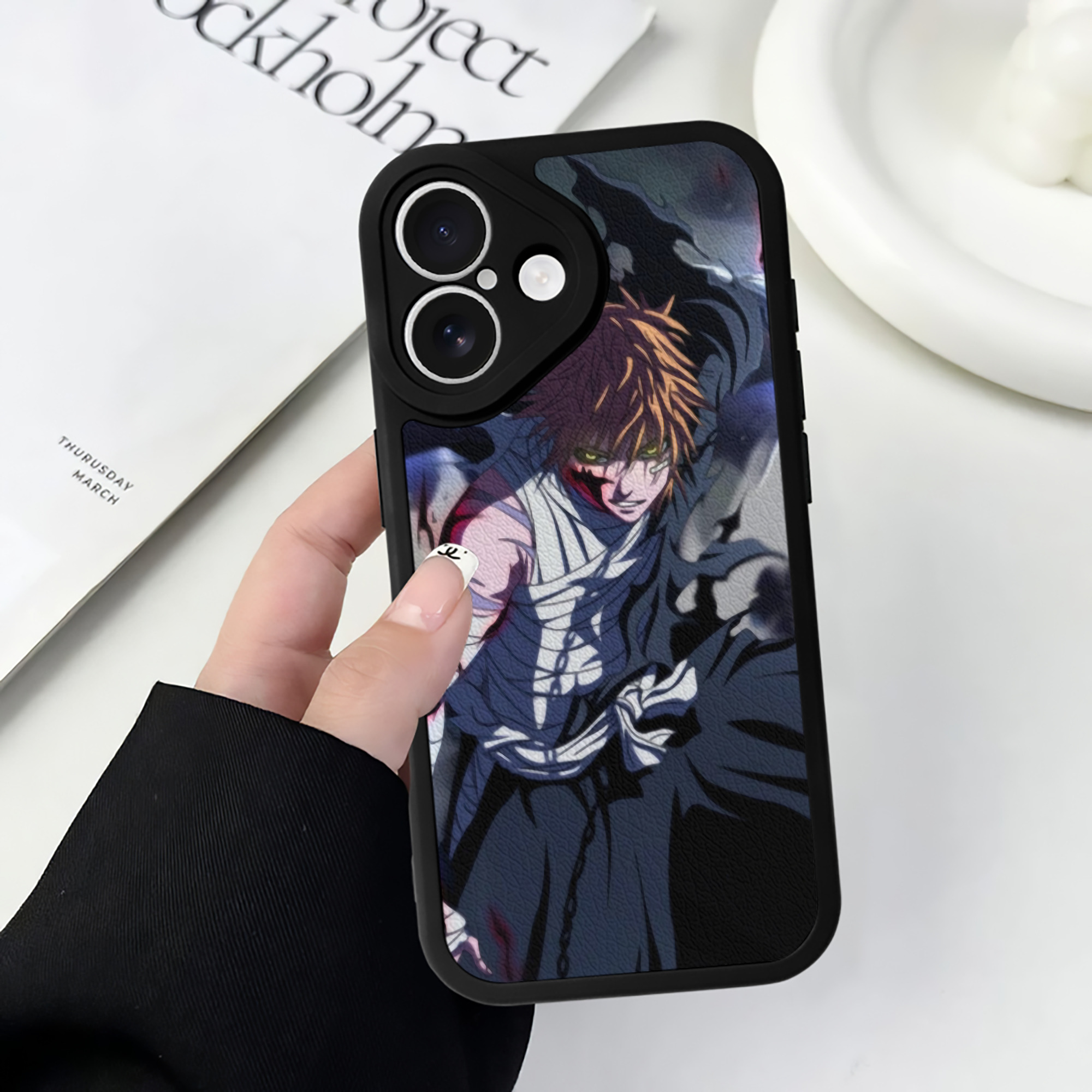 （画像用） ブリーチ BLEACH 【iPhone 16シリーズ対応】シリコンスマホケース（レザー調） 材質：シリコン